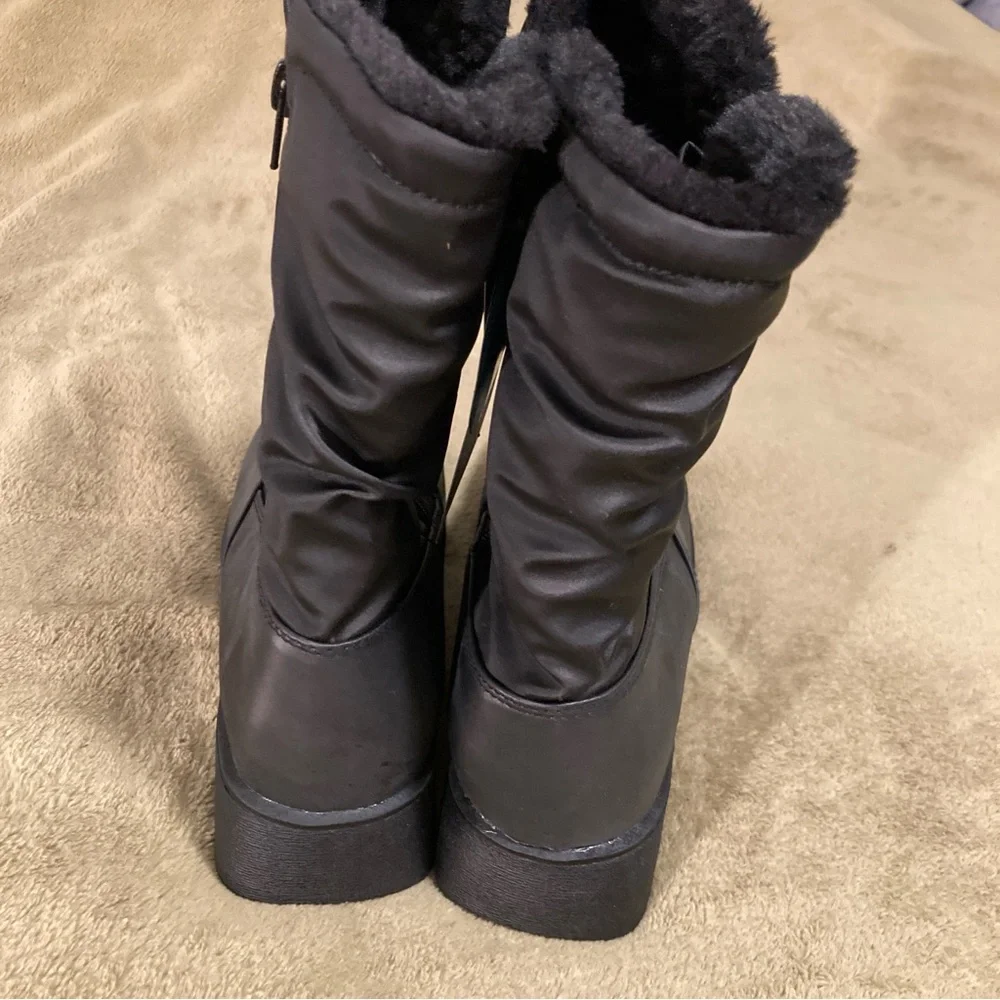 NIB Vintage Judith Sport Joanne Waterproof Boots Faux Fur Size 9M
